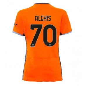 Inter Milan Alexis Sanchez #70 Replica Third Stadium Shirt for Women 2023-24 Short Sleeve